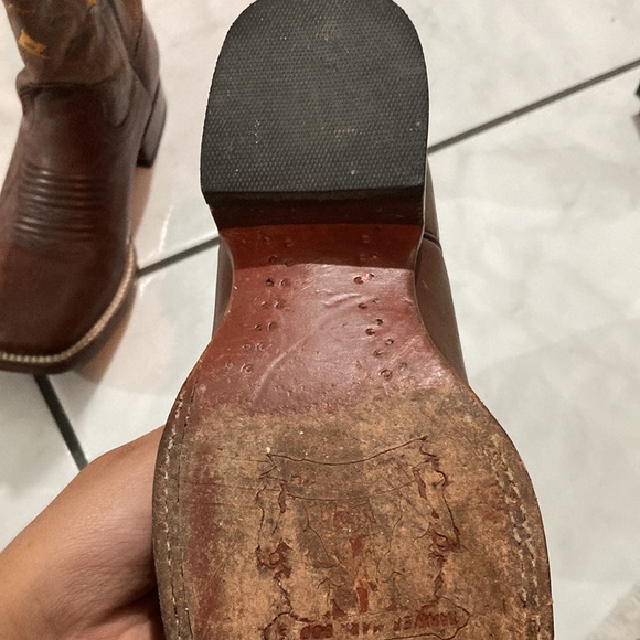 Cowboy boots color brown - Picture 3 of 7